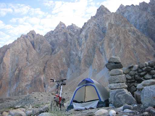 Under Batura glacier