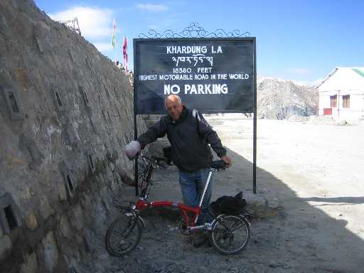 At highest motorable road